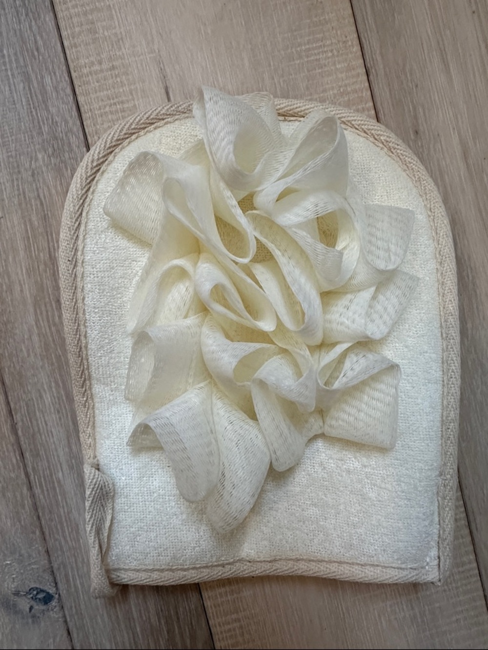 Cream Bath Exfoliating Back Scrubber Mitt
